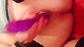 Me having some fun with 1 of my toys and squirting
