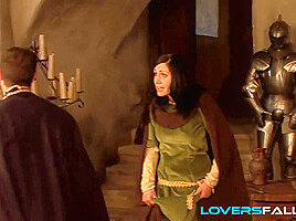 Medieval Wenches Ravaged By Hard Knob
