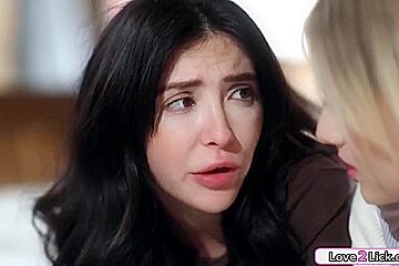 Melody Marks, Jane Wilde And Big T - 2 Petite Gfs Share A Blonde And Rim Her
