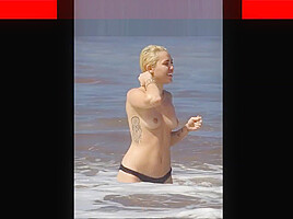 Mental Case Small Tits Celeb Miley Cyrus Fully Naked Compilation