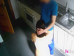 Milf Films Herself Banging Her Plumber  She Needed It!!!