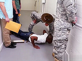 Military men blowjob with gay sex dolls Yes Drill Sergeant!