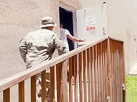 Military men blowjob with gay sex dolls Yes Drill Sergeant!