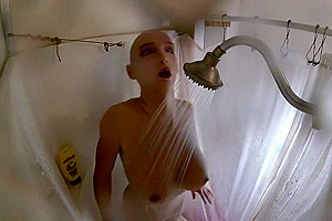 Miss Eva Mae - Morning Bimbo Workout Cold Shower Trans Shower play 2 !