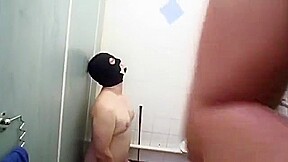 Mistress Carly fucks in toilet and has slave lick her creampie