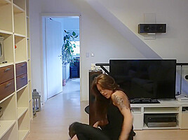 Mistress playing with slave