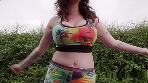 Monster Boobs teen 18+ Bangs Outdoor