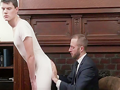 MormonBoyz - Priest leader barebacks young nervous boy
