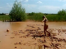 Mud soccer