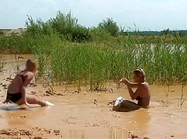 Mud soccer