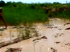 Mud soccer