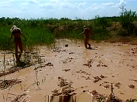 Mud soccer