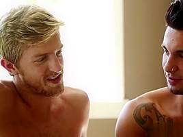 Muscle gay domination and facial