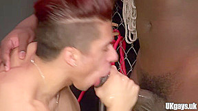 Muscle gay interracial with cumshot