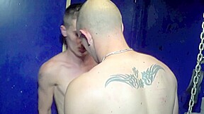 Muscle straight fucked in a sling by Gabriel - CrunchBoy