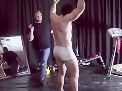 Muscle-stud gets whipped