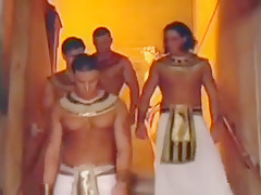 Muscular men in a compilation