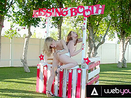 My Ass Got Eaten During Kissing Booth Charity! Closed It So I Could Hard Rough Fuck The Pervert Babe