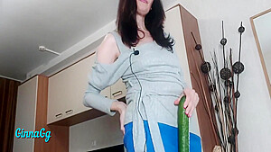 My Creamy Cunt Started Leaking From The Cucumber Fisting And Squirting 11 Min