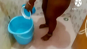 My Dear Desi Tamil Wife Beautiful Bathing Video Clear Audio 100