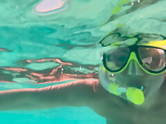 My Naked Diving On A Public Beach – Rate What I Can Do Underwater