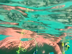 My Naked Diving On A Public Beach - Rate What I Can Do Underwater