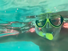 My Naked Diving On A Public Beach - Rate What I Can Do Underwater