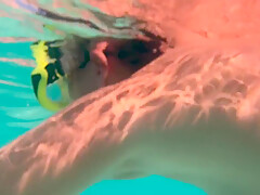 My Naked Diving On A Public Beach - Rate What I Can Do Underwater