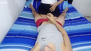 My Step sister-in-law teen 18+ Wakes Me Up With A Rich Suck