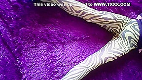 My ass and legs in nylon zebra pantyhose and heels