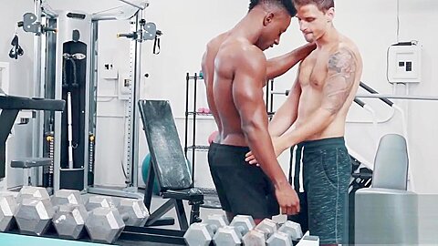 NOIR MALE Alone 2Gether in Gym? Eat Fuck that HOT ASS