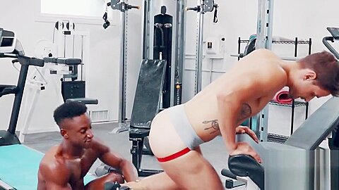 NOIR MALE Alone 2Gether in Gym? Eat Fuck that HOT ASS