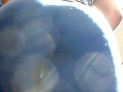 NYMPHET OF PRANCING IN TIGHTS BLUE BUTT