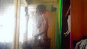 Naked Girl gunged in cement