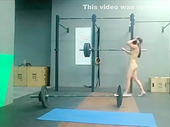 Naked Musculation Beauty Fit Woman