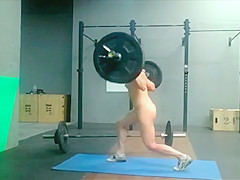 Naked Musculation Beauty Fit Woman