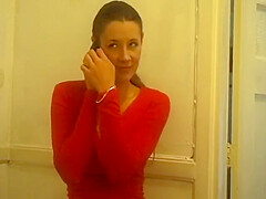 Natalies First Porn Performance Is A Brunette Whore Who