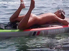 Natural Girl Pussy Cream Pie Fuck On Beach Rock 13 Min
