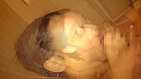 Naughty Asian amateur gives blowjob in the shower