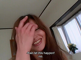 Naughty wife, Hitomi Kano cheated on her husband with his boss