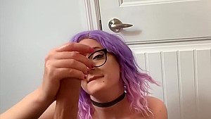 Nerdy cum slut titty fuck