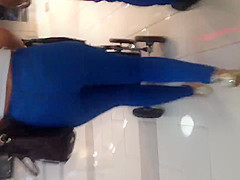 Nice fat booty Milf in blue jeans
