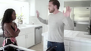 Noemi Bilas sucking Kyles big prick making it wet and ready