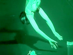 Nude art show with a naughty ballerina