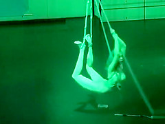 Nude art show with a naughty ballerina