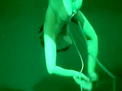 Nude art show with a naughty ballerina