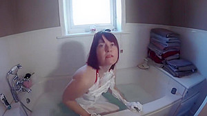 Nurse gets Messy in shaving foam