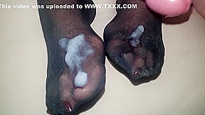 Nylon Feet Cumshot Compilation #2