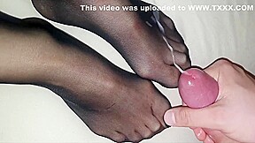 Nylon Feet Cumshot Compilation #2