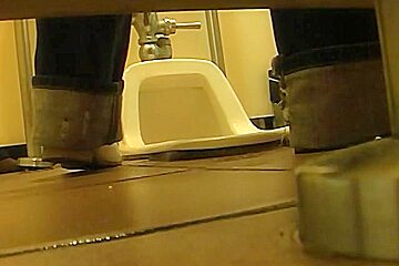 Office girls are pissing in the womens WC